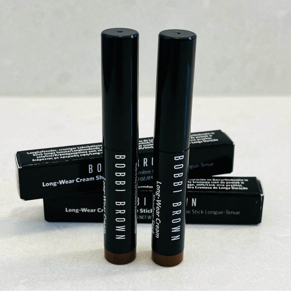 Two Bobbi Brown Long-Wear Cream Shadow Stick - Golden Bronze